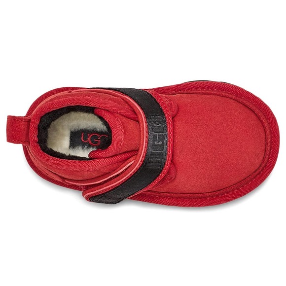 UGG Unisex Toddler Kids Neumel Snapback Boots Size 8 in Red/Black - Picture 4 of 6